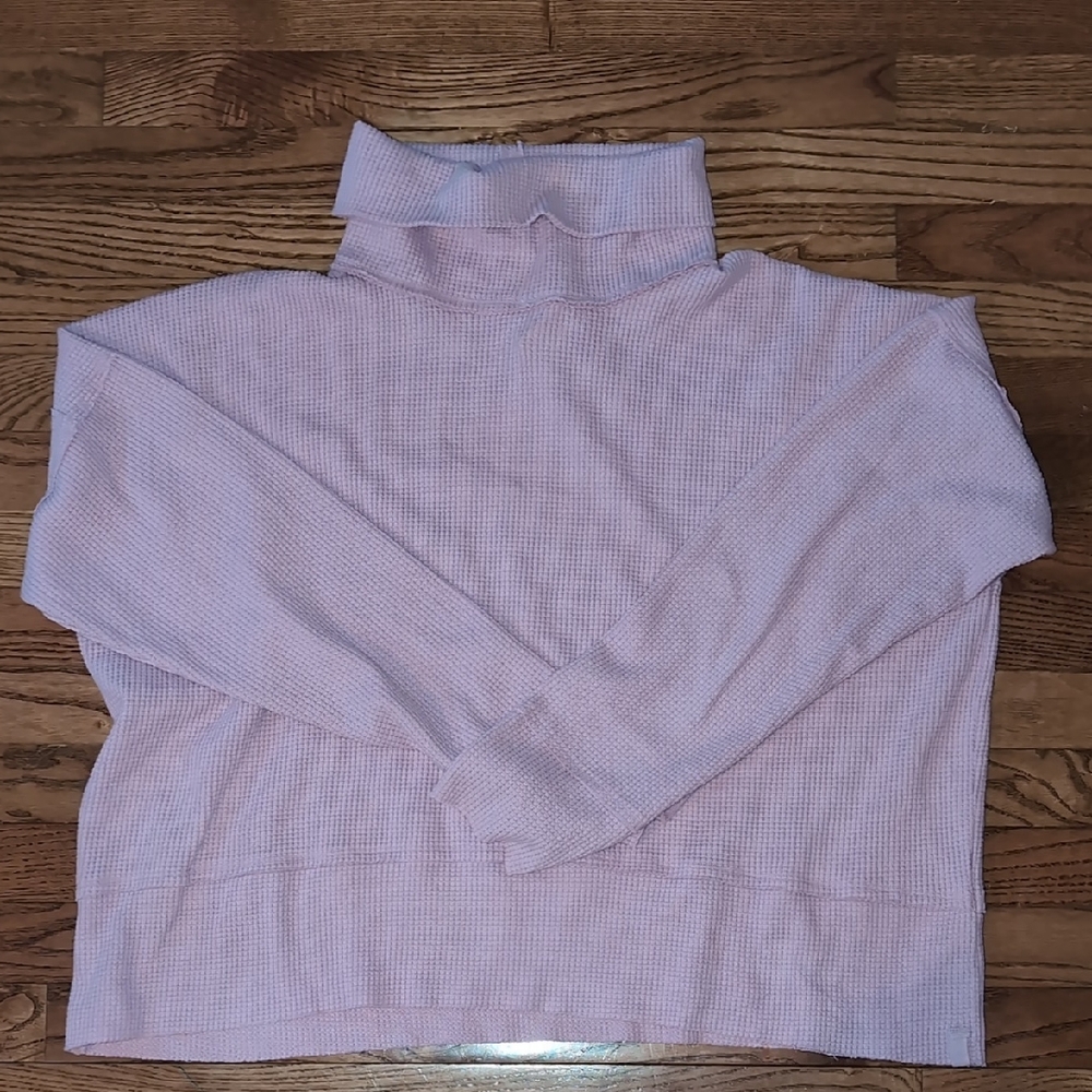 We The Free Light Pink Turtleneck Sweater